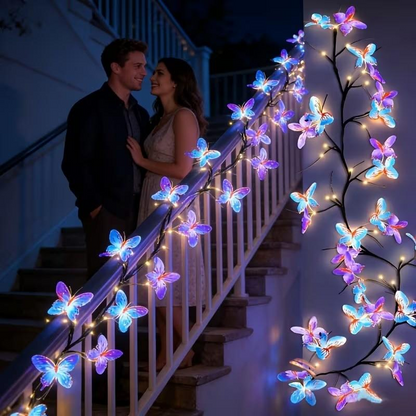 🥳OFERTA CALIENTE 2026🥳💞¡Más de 50K vendidos!🌿Luces LED de enredadera con mariposas románticas