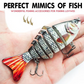 🎣 ¡50% DE DESCUENTO! 🐟 Señuelo de pesca natatorio biónico multisegmentado – Movimiento realista, diseño atractivo e ideal para capturar peces grandes 🌊