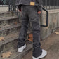 Jeans vaqueros de hombre estilo stacked flare