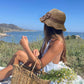 🎀 50 % DE DESCUENTO 👒 | Sombrero de paja con lazo retro – plegable y transpirable para el verano
