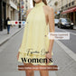 Vestido mini fluido de mujer con cuello halter y cintura caíd
