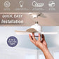 Ventilador de techo portátil 2 en 1 con control remoto y luz