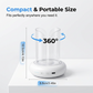 Lámpara trampa para mosquitos y moscas LED UV 360°