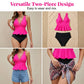 Conjunto tankini peplum para mujer con parte inferior