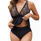 Conjunto tankini peplum para mujer con parte inferior