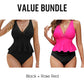 Conjunto tankini peplum para mujer con parte inferior