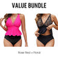 Conjunto tankini peplum para mujer con parte inferior