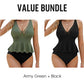 Conjunto tankini peplum para mujer con parte inferior