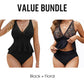 Conjunto tankini peplum para mujer con parte inferior