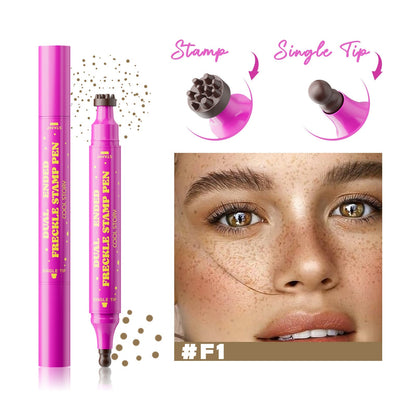Lápiz de pecas resistente al agua: sello de pecas falsas y delineador de punta fina para un efecto natural y duradero, maquillaje sin esfuerzo, perfecto para uso diario y cosplay