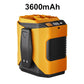 Ventilador de cintura multifuncional de 6000 mAh con 100 velocidades y linterna