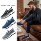 Zapatos de caminar transpirables sin cordones para hombre
