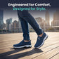 Zapatos de caminar transpirables sin cordones para hombre