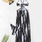 👙 ¡50% DE DESCUENTO POR TIEMPO LIMITADO! ✨ Bikini de Dos Piezas a Rayas – Cuello con Lazo, Detalle de Aro y Tejido de Alta Elasticidad 🌊