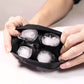 🧊💀 Molde de silicona DIY para cubitos de hielo en forma de calavera – gran calavera de hielo de derretimiento lento para whisky y cócteles – molde multiuso de grado alimenticio