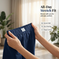 Falda pantalón casual para mujer con cintura elástica cruzada