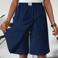 Falda pantalón casual para mujer con cintura elástica cruzada