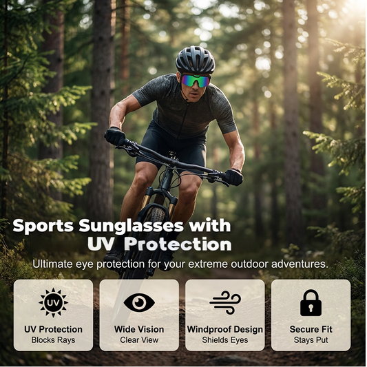🔥¡50% DE DESCUENTO AHORA!✨Gafas de sol deportivas UV400 para hombre y mujer🕶️