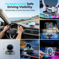 📱 Soporte RGB para teléfono móvil en el coche ✅ Sujeción automática y carga inalámbrica | Manejo seguro con una sola mano 🚗