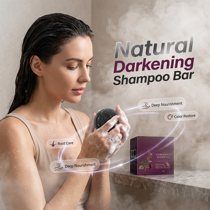 Champú sólido para oscurecer las canas