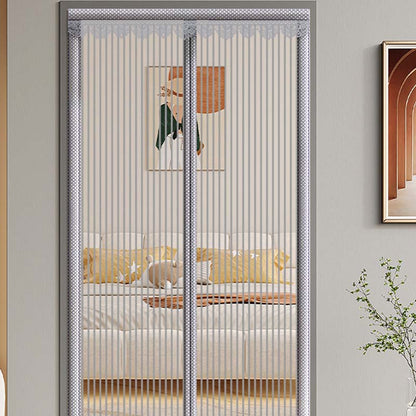 🦟 50% DE DESCUENTO 🧲 Puerta mosquitera magnética reforzada – Instalación fácil sin perforaciones – Anti insectos, paso manos libres y compatible con puertas de hasta 210 cm 🚪
