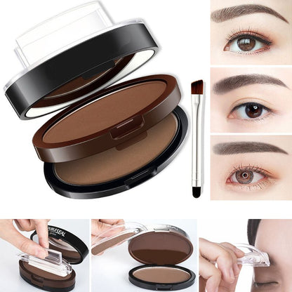 🥳¡GRAN OFERTA 2026!🥳💞¡Más de 50.000 vendidos!🖌️Sello Ajustable para Cejas de Aplicación Instantánea – Polvo para cejas de dos tonos, resistente al agua y a prueba de manchas. ¡Consigue unas cejas naturales y con más volumen en solo unos segundos! 💕🎀