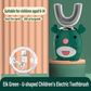🎁⏰ Cepillo de dientes eléctrico automático en forma de U para niños