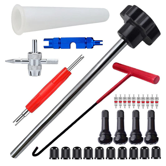 Kit de herramientas de cambio rápido para válvulas de neumáticos de coche