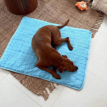 ❄️🐾 Alfombrilla refrescante para mascotas (efecto de enfriamiento 4 veces mejorado) 🐶 ¡Imprescindible para el verano de todo dueño de mascotas!