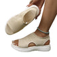 Sandalias de plataforma de punto transpirable para mujer