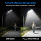 ☀️ Lámpara solar para exteriores con sensor de movimiento – Impermeable IP67, ángulo amplio de 240° y batería LFP