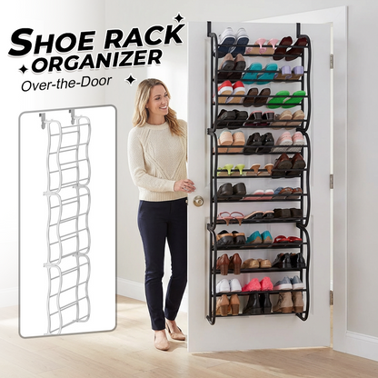 👟 Organizador de Zapatos para Colgar en la Puerta – 24 bolsillos e instalación sin herramientas – Se adapta a puertas estándar, soporta hasta 24 pares – perfecto para la entrada o el armario 🚪✨