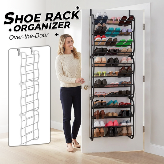 👟 Organizador de Zapatos para Colgar en la Puerta – 24 bolsillos e instalación sin herramientas – Se adapta a puertas estándar, soporta hasta 24 pares – perfecto para la entrada o el armario 🚪✨