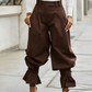 ⏳50% DE DESCUENTO POR TIEMPO LIMITADO⏰ Pantalones Bombachos Plisados para Mujer con Puños de Volantes 👖