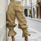 ⏳50% DE DESCUENTO POR TIEMPO LIMITADO⏰ Pantalones Bombachos Plisados para Mujer con Puños de Volantes 👖
