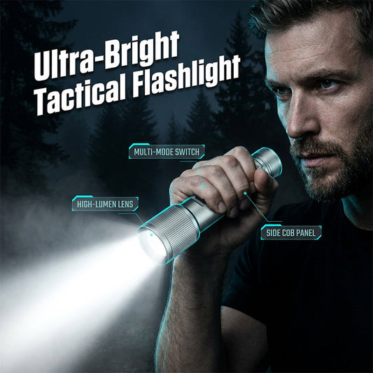 Linterna LED multifuncional con zoom