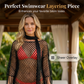 💐 Salida de Playa de Crochet Metálico para Verano – Ligera, Fluida y con un Estilo Natural para tus Looks de Verano