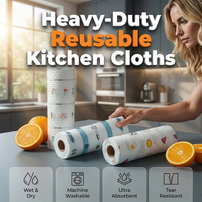 🧼 ¡50% DE DESCUENTO AHORA! ✨ Paño de limpieza desechable – Apto para todo tipo de superficies, no raya, no deja pelusa y es súper absorbente. Ideal para cristales, pantallas y cocina – Desechar después de usar 🗑️