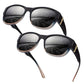 🥽👓 ¡53% DE DESCUENTO! Si usas gafas, ¡esto es para ti! Estas gafas de sol extragrandes se colocan fácilmente sobre tus gafas graduadas y te harán lucir como una estrella de cine. Sin clips caros y sin necesidad de usar lentes de contacto.