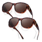 🥽👓 ¡53% DE DESCUENTO! Si usas gafas, ¡esto es para ti! Estas gafas de sol extragrandes se colocan fácilmente sobre tus gafas graduadas y te harán lucir como una estrella de cine. Sin clips caros y sin necesidad de usar lentes de contacto.