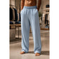 Pantalones Rectos Transpirables – Cintura Elástica, Frescos y Secos