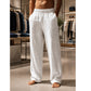 Pantalones Rectos Transpirables – Cintura Elástica, Frescos y Secos