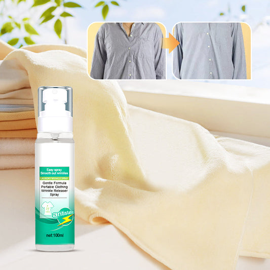 Fórmula suave: spray portátil antiarrugas para la ropa