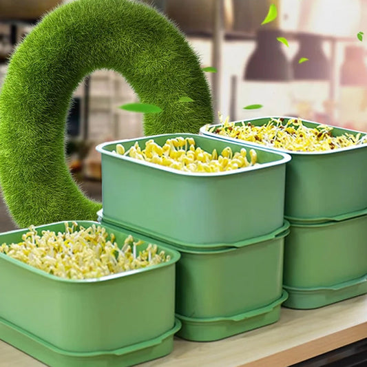 Caja de cultivo apilable para brotes de soja