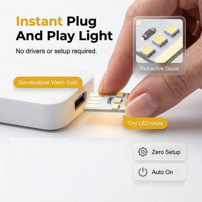 Luz nocturna LED USB mini portátil