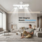🌬️✨Ventilador de techo doble cabezal con luz LED – diseño moderno con control remoto para sala y dormitorio