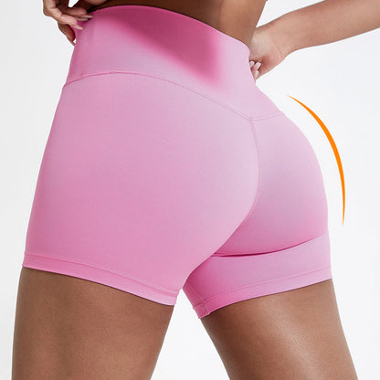 Shorts de Yoga y Ciclismo de Secado Rápido de Cintura Alta