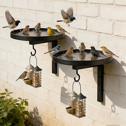 🐦💧 ¡50% DE DESCUENTO! Bebedero de Metal para Pájaros de Pared – Resistente a la Intemperie, Fácil de Limpiar e Ideal para Jardín, Balcón y Terraza 🌿