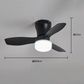 🌀 Nueva Lámpara de Techo con Ventilador y Casquillo E27 – Ventilador LED 2 en 1 Silencioso con Control Remoto, Refrigeración e Iluminación de Bajo Consumo para el Hogar y el Dormitorio