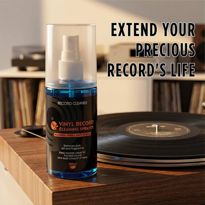 🎵 ¡50% DE DESCUENTO POR TIEMPO LIMITADO! 💥 Spray Antiestático para la Limpieza de Discos de Vinilo – Elimina el Polvo, Sin Alcohol y de Fácil Aplicación ✨